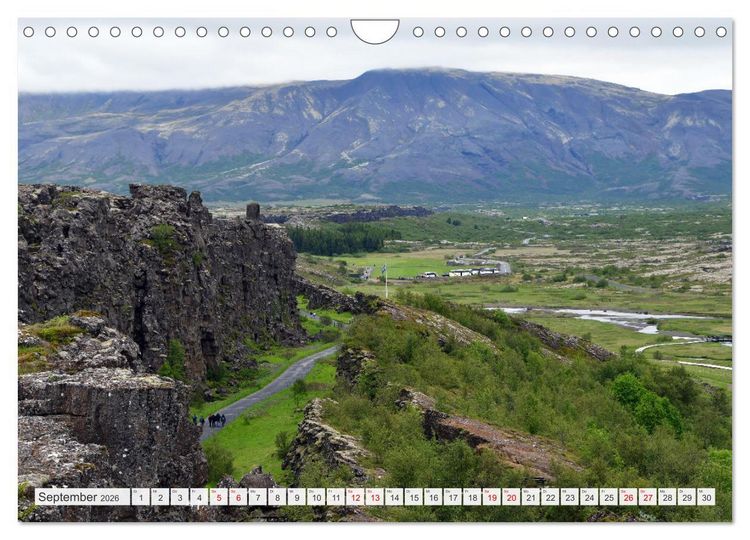 Produktbild: ISLAND, Insel aus Feuer und Eis (Wandkalender 2026 DIN A4 quer), CALVENDO Monatskalender