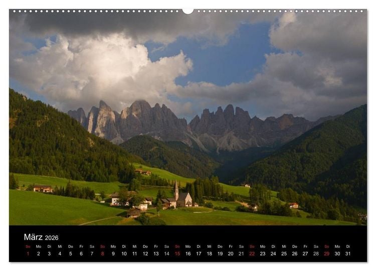 Produktbild: Alpen (Wandkalender 2026 DIN A2 quer), CALVENDO Monatskalender