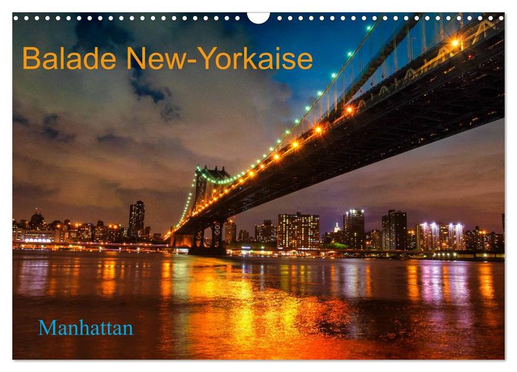 Produktbild: Balade New-Yorkaise, Manhattan (Calendrier mural 2026 DIN A3 vertical), CALVENDO calendrier mensuel