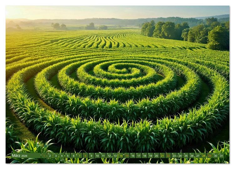 Produktbild: Faszination LABYRINTH - unterwegs in der Natur (Wandkalender 2026 DIN A3 quer), CALVENDO Monatskalender
