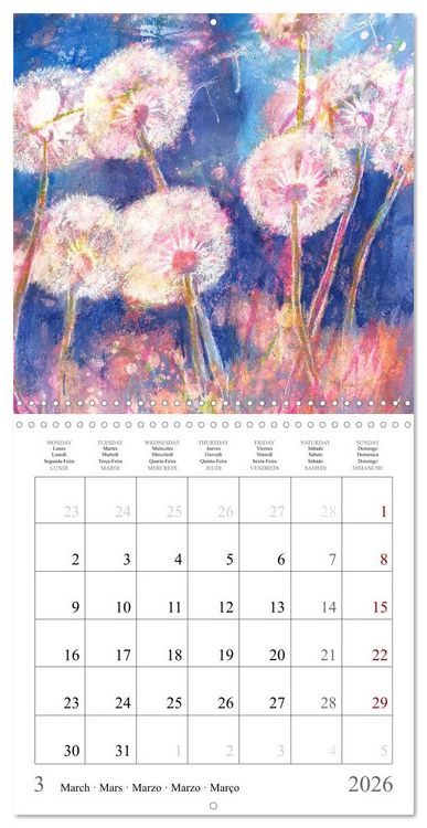 Produktbild: Oasis of calm - Finding silence in painted still life (Wall Calendar 2026 12 &times; 12 Inch) CALVENDO 12 Month Wall Calendar