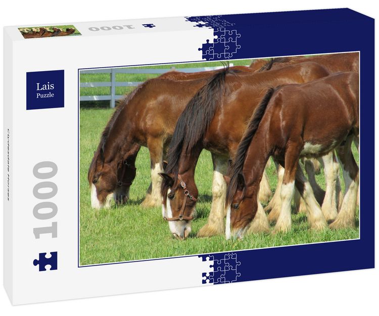 Produktbild: Lais Puzzle Clydesdale Horses 1000 Teile