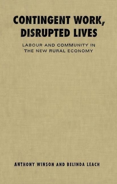 Produktbild: Contingent Work, Disrupted Lives