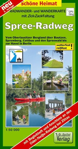 Produktbild: Radwander- und Wanderkarte Spree-Radweg