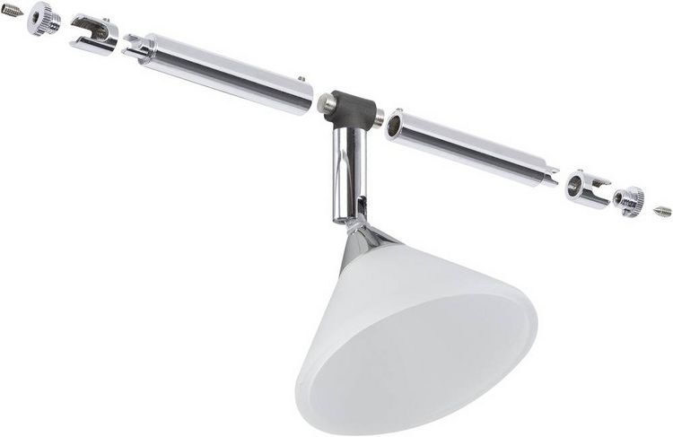 Produktbild: Paulmann Colmar Niedervolt-Seilsystem-Leuchte Universell GU4 10W LED Chrom, Satin