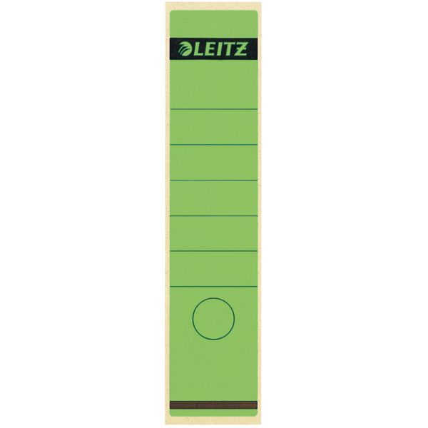 Produktbild: LEITZ R&uuml;ckenschilder lang gr&uuml;n 10 St&uuml;ck selbstklebend