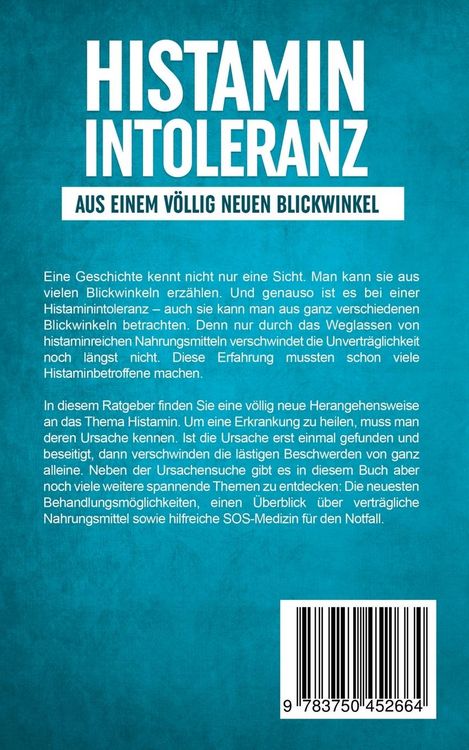 Produktbild: Histaminintoleranz aus einem v&ouml;llig neuen Blickwinkel