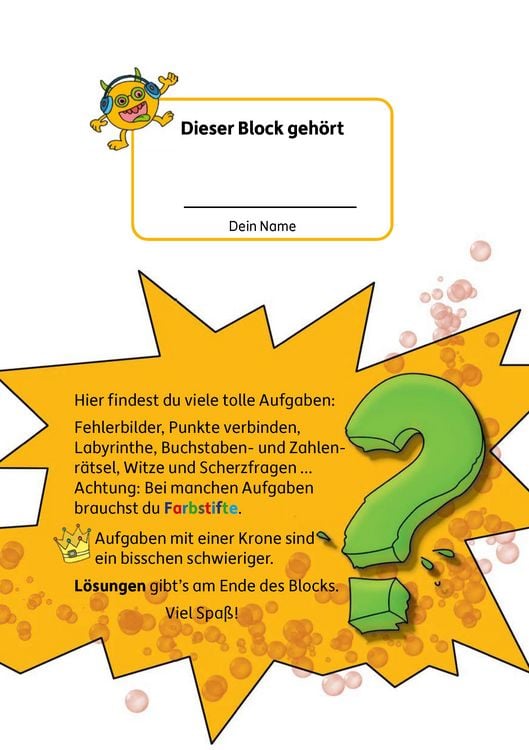 Produktbild: Rätselblock ab 7 Jahre, Band 3