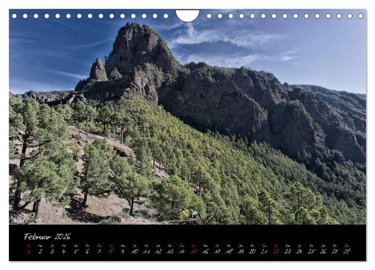 Produktbild: La Palma - Insel der Berge und Wolken (Wandkalender 2026 DIN A4 quer), CALVENDO Monatskalender