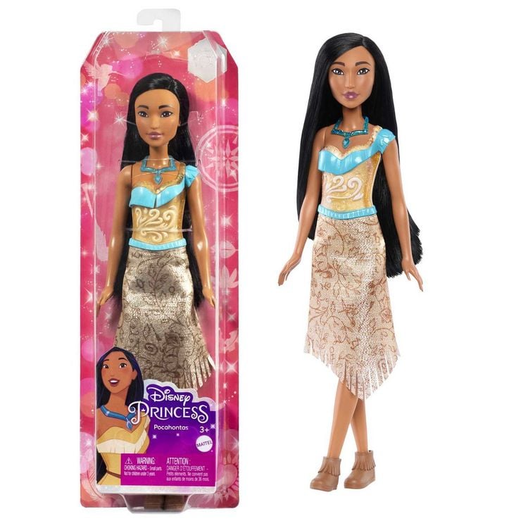 Produktbild: Disney Prinzessin-Spielzeug, Pocahontas-Modepuppe mit Accessoires