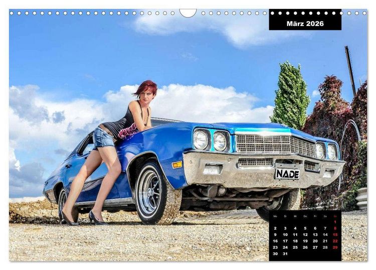 Produktbild: Kurven - Fieber - Modelle und Autos (Wandkalender 2026 DIN A3 quer), CALVENDO Monatskalender
