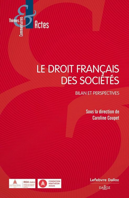 Produktbild: Droit des societes bilan et