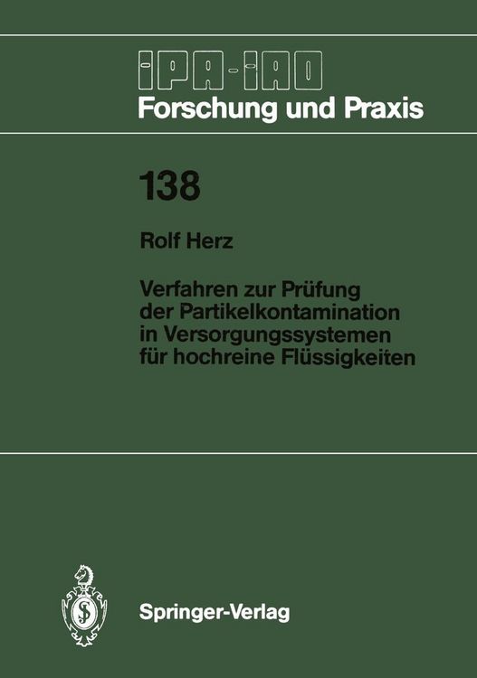 Produktbild: Verfahren zur Pr&uuml;fung der Partikelkontamination in Versorgungssystemen f&uuml;r hochreine Fl&uuml;ssigkeiten