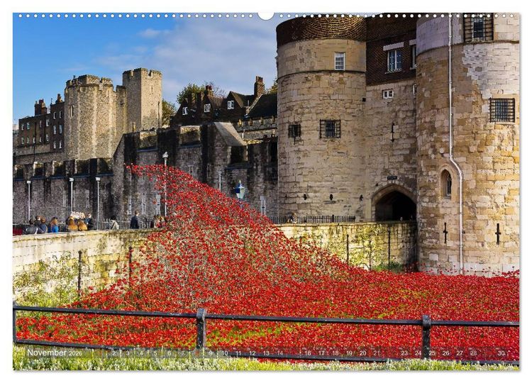 Produktbild: Londoner Perspektiven (hochwertiger Premium Wandkalender 2026 DIN A2 quer), Kunstdruck in Hochglanz