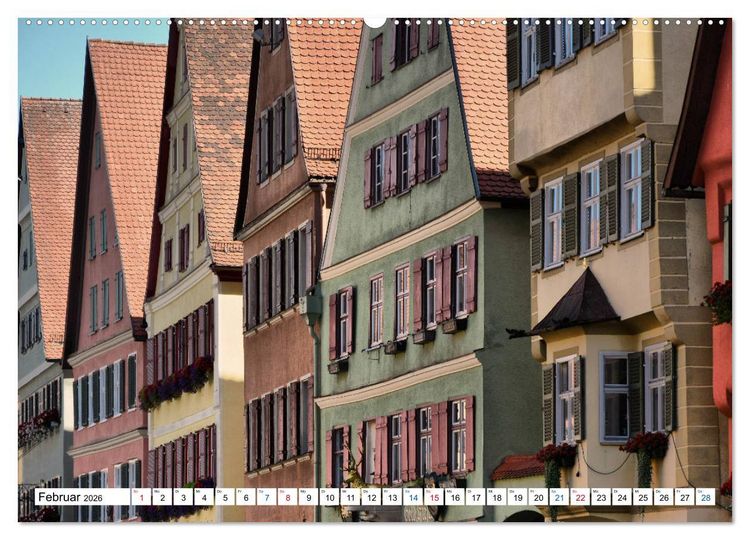 Produktbild: Dinkelsb&uuml;hl - Ansichtssache (hochwertiger Premium Wandkalender 2026 DIN A2 quer), Kunstdruck in Hochglanz