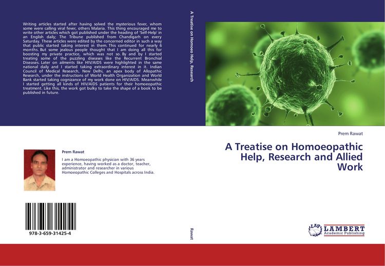 Produktbild: A Treatise on Homoeopathic Help, Research and Allied Work