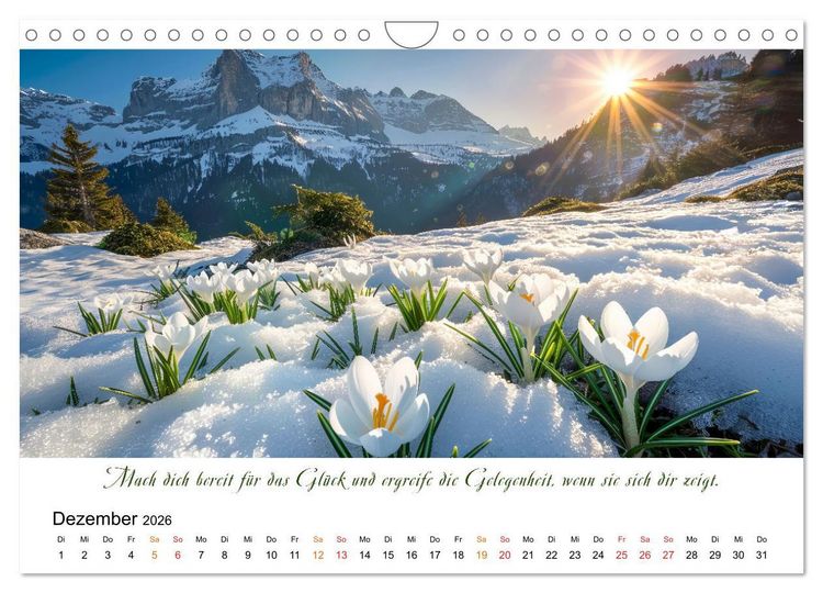 Produktbild: Freu Dich Motivations-Kalender (Wandkalender 2026 DIN A4 quer), CALVENDO Monatskalender