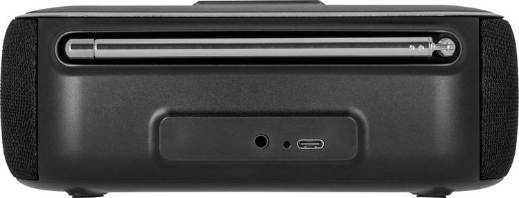 Produktbild: TechniSat DIGITRADIO BT 1 Tischradio DAB+, UKW AUX, Bluetooth&reg; Freisprechfunktion, Inkl. Mikrofon, Weckfunktion, wiederaufladbar Schwarz