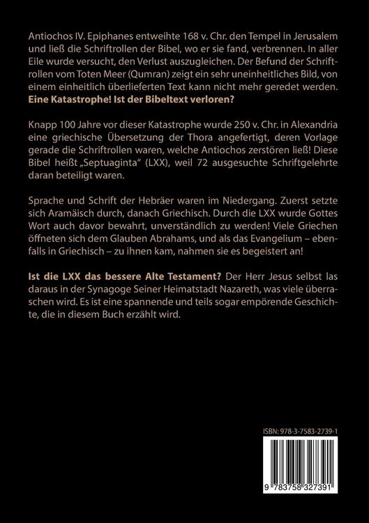 Produktbild: Die 70er Bibel (LXX)