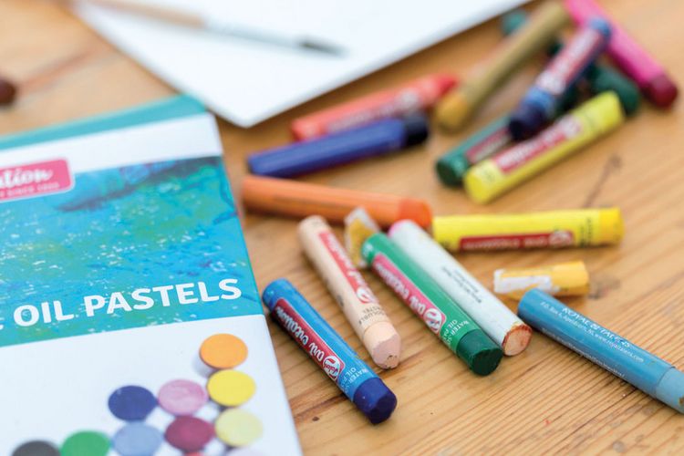 Produktbild: &Ouml;lpastelle wassermischbar 12er