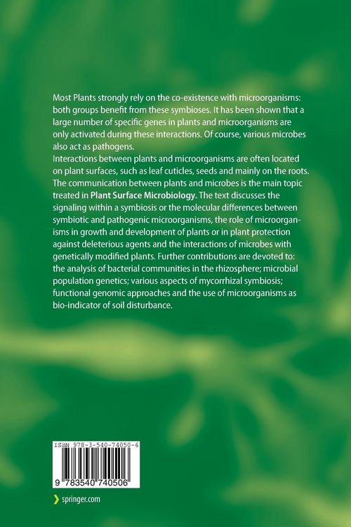 Produktbild: Plant Surface Microbiology