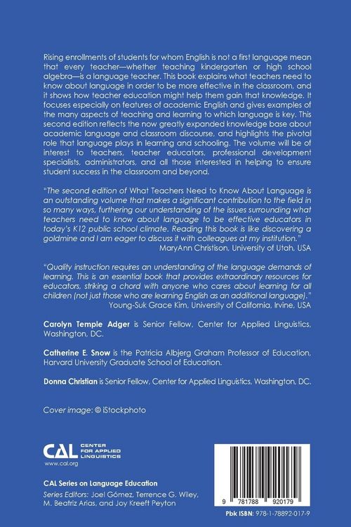 Produktbild: What Teachers Need to Know About Language