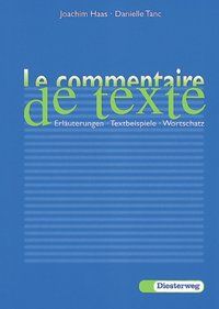 Produktbild: Haas, J: Commentaire de texte