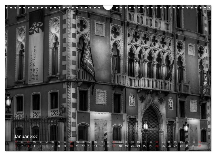 Produktbild: Venedig - Licht und Schatten (Wandkalender 2027 DIN A3 quer), CALVENDO Monatskalender