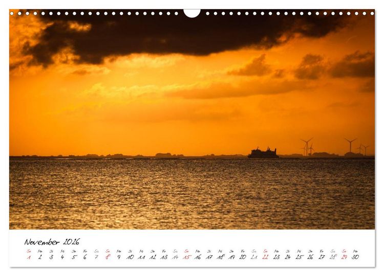Produktbild: F&ouml;hrweh - Stimmungsvolle Nordsee Bilder (Wandkalender 2026 DIN A3 quer), CALVENDO Monatskalender