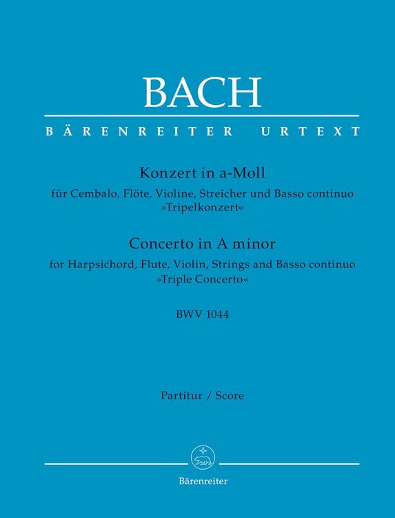 Bild vom Artikel Konzert für Cembalo, Flöte, Violine, Streicher und Basso continuo a-Moll BWV 1044 "Tripelkonzert" vom Autor Johann Sebastian Bach