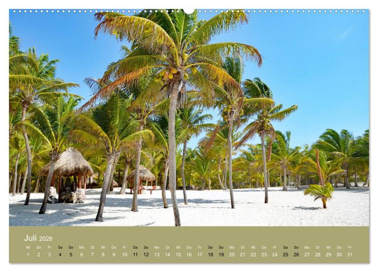 Produktbild: Mexiko - ein traumhaftes Paradies (hochwertiger Premium Wandkalender 2026 DIN A2 quer), Kunstdruck in Hochglanz