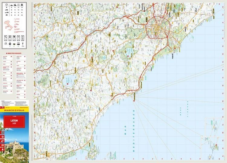 Produktbild: MARCO POLO Reisekarte Italien 09 Latium 1:200.000