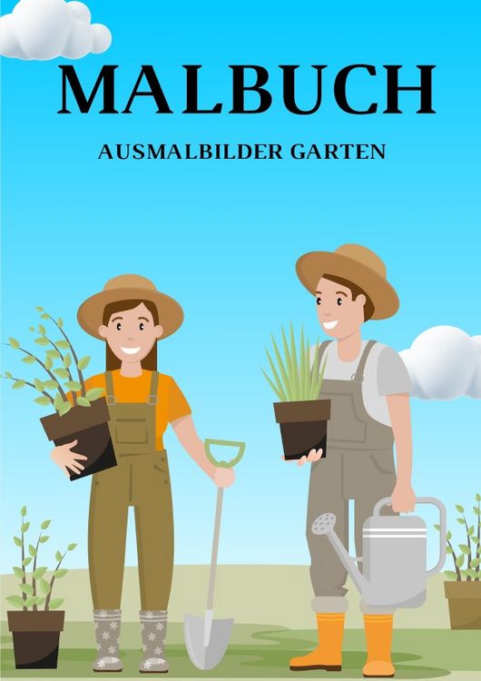 Produktbild: Malbuch Ausmalbilder Garten