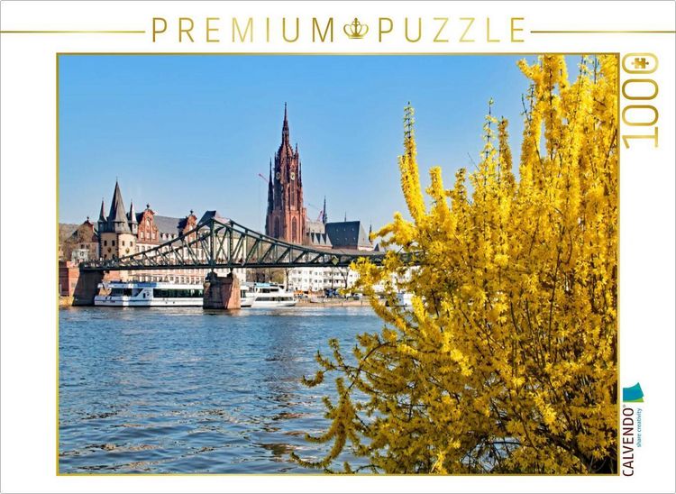 Produktbild: CALVENDO Puzzle Frankfurt am Main | 1000 Teile Lege-Gr&ouml;&szlig;e 64x48cm Foto-Puzzle f&uuml;r gl&uuml;ckliche Stunden