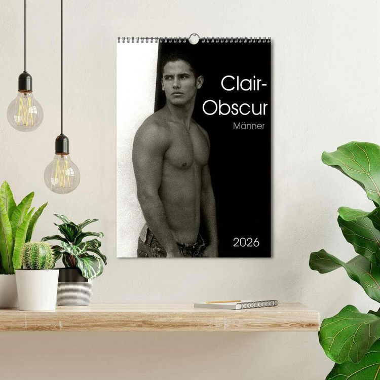 Produktbild: Clair-Obscur M&auml;nner 2026 (Wandkalender 2026 DIN A3 hoch), CALVENDO Monatskalender