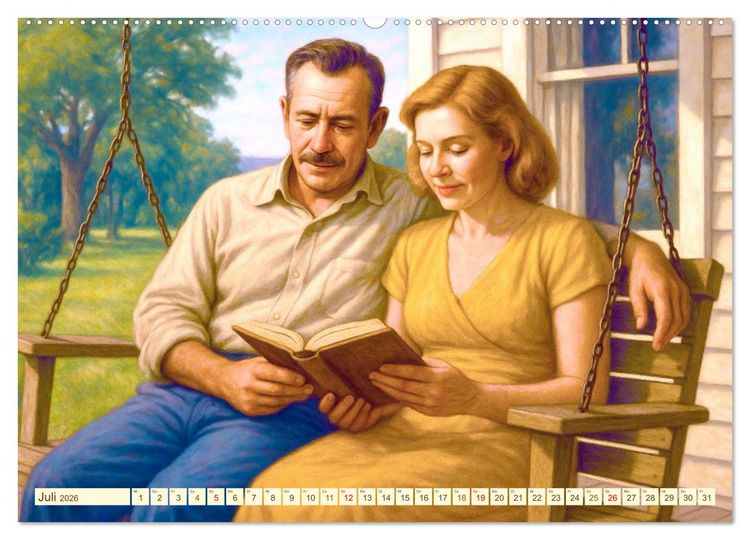 Produktbild: John Steinbeck (Wandkalender 2026 DIN A2 quer), CALVENDO Monatskalender