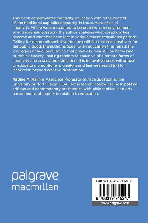 Produktbild: The Neoliberalization of Creativity Education