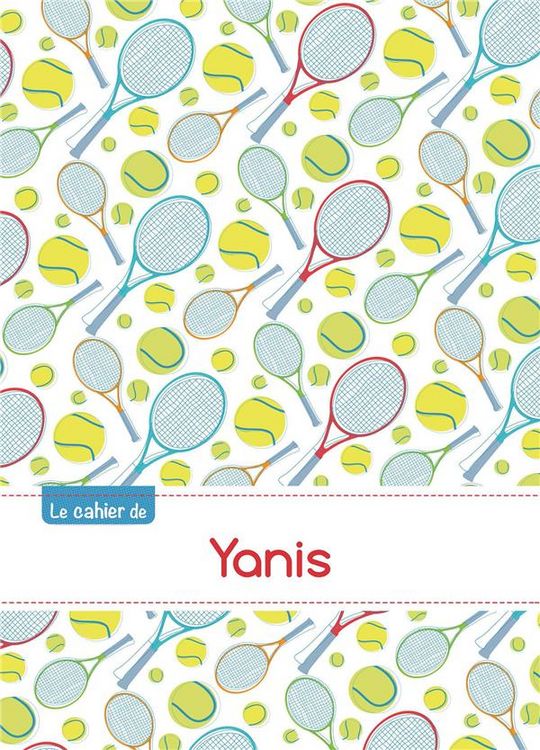 Produktbild: Cahier yanis blanc,96p,a5 tennis