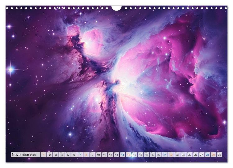 Produktbild: Dazzling Nebulae (Wall Calendar 2026 DIN A3 landscape), CALVENDO 12 Month Wall Calendar