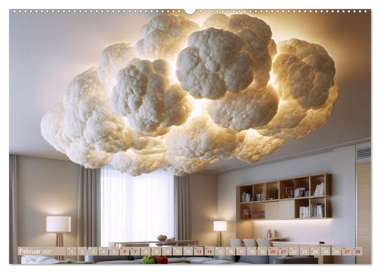 Produktbild: Vegitecture. Fotorealistische Visionen architektonischer Details (hochwertiger Premium Wandkalender 2027 DIN A2 quer), Kunstdruck in Hochglanz