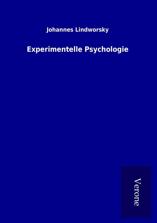 Produktbild: Experimentelle Psychologie