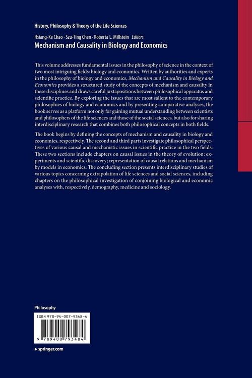 Produktbild: Mechanism and Causality in Biology and Economics