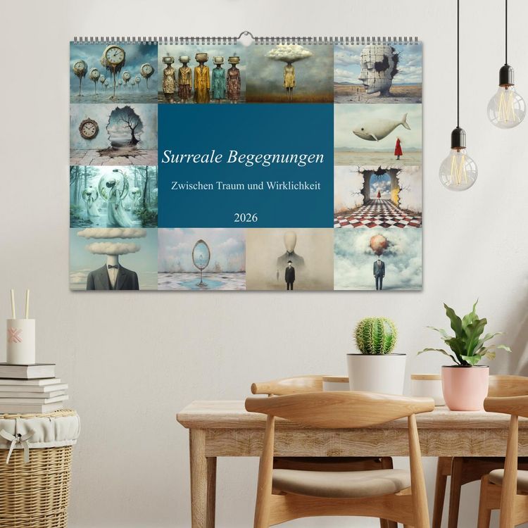 Produktbild: Surreale Begegnungen &ndash; Zwischen Traum und Wirklichkeit (Wandkalender 2026 DIN A2 quer), CALVENDO Monatskalender