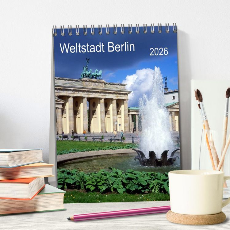 Produktbild: Weltstadt Berlin (Tischkalender 2026 DIN A5 hoch), CALVENDO Monatskalender