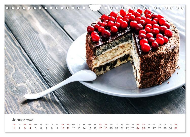 Produktbild: K&ouml;stliche Kuchen (Wandkalender 2026 DIN A4 quer), CALVENDO Monatskalender
