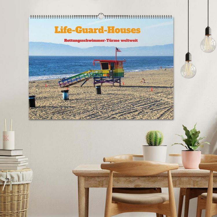 Produktbild: Life-Guard-Houses (Wandkalender 2026 DIN A2 quer), CALVENDO Monatskalender