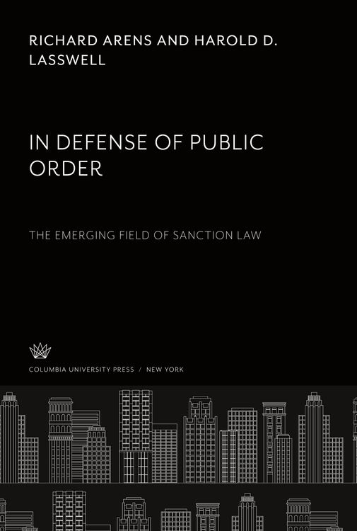 Produktbild: In Defense of Public Order the Emerging Field of Sanction Law