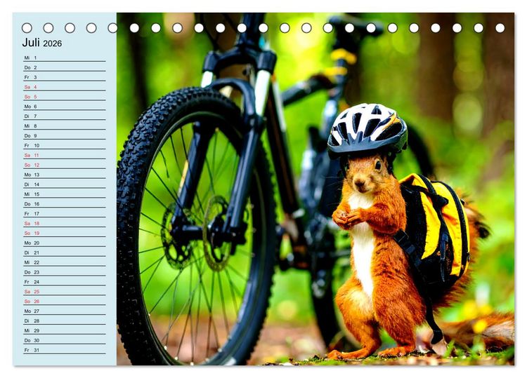 Produktbild: Tierisch kreativ: Hobbies im Tierreich (Tischkalender 2026 DIN A5 quer), CALVENDO Monatskalender