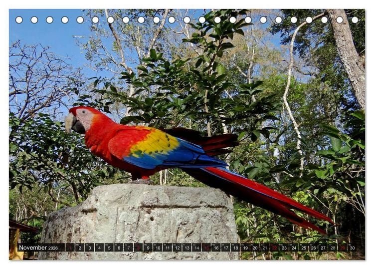 Produktbild: Von Mayas und Azteken - Mexiko, Guatemala und Honduras (Tischkalender 2026 DIN A5 quer), CALVENDO Monatskalender