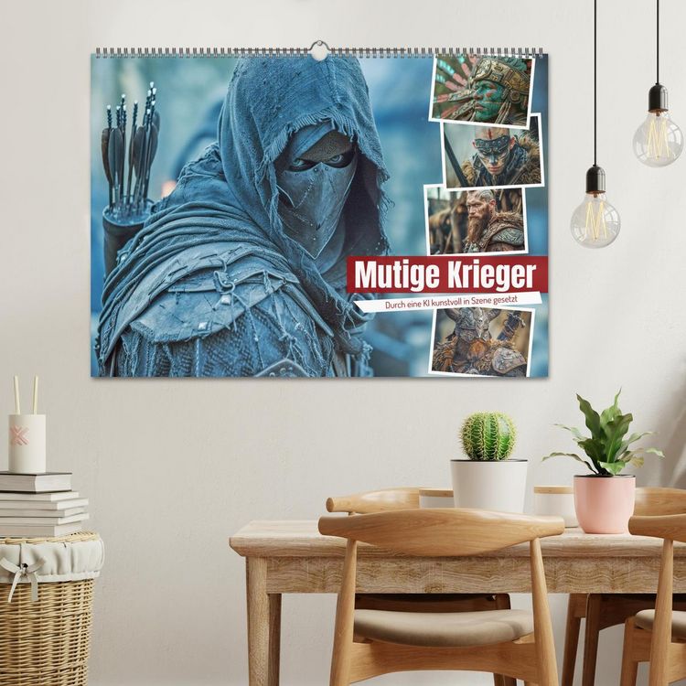 Produktbild: Mutige Krieger (Wandkalender 2026 DIN A2 quer), CALVENDO Monatskalender